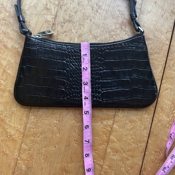 Express genuine leather crocodile print mini shoulder bag - Picture 7 of 7